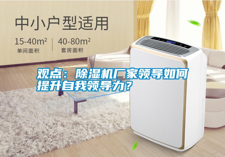 觀點：除濕機廠家領(lǐng)導(dǎo)如何提升自我領(lǐng)導(dǎo)力？