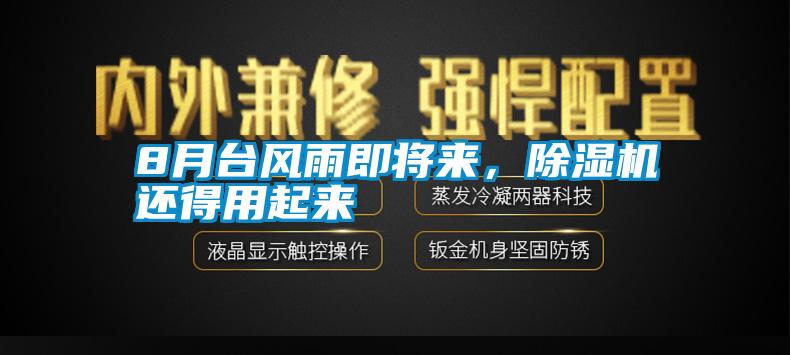 8月臺風雨即將來，除濕機還得用起來