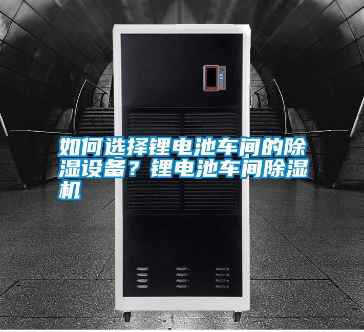 如何選擇鋰電池車間的除濕設(shè)備？鋰電池車間除濕機