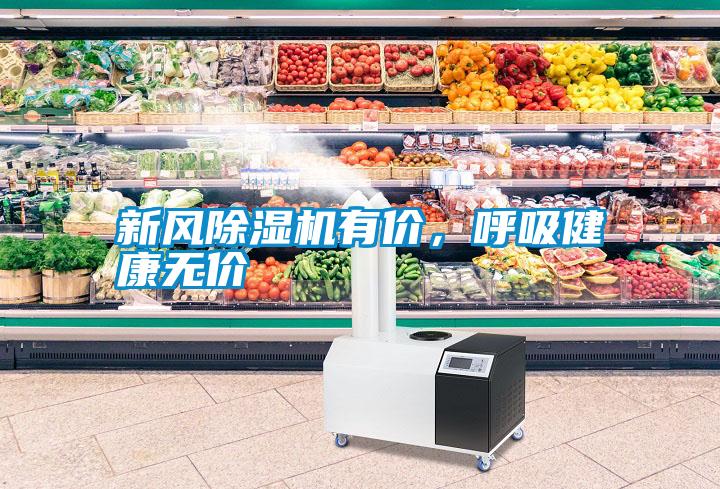 新風(fēng)除濕機(jī)有價，呼吸健康無價