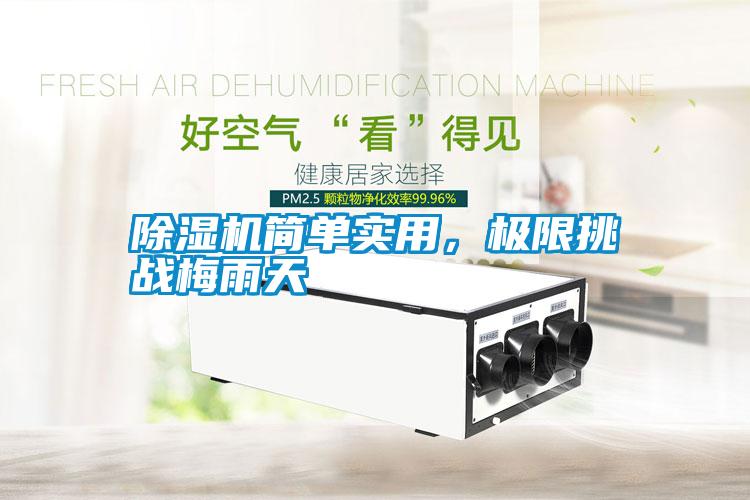 除濕機(jī)簡(jiǎn)單實(shí)用，極限挑戰(zhàn)梅雨天