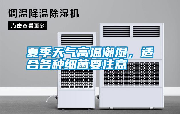 夏季天氣高溫潮濕，適合各種細菌要注意