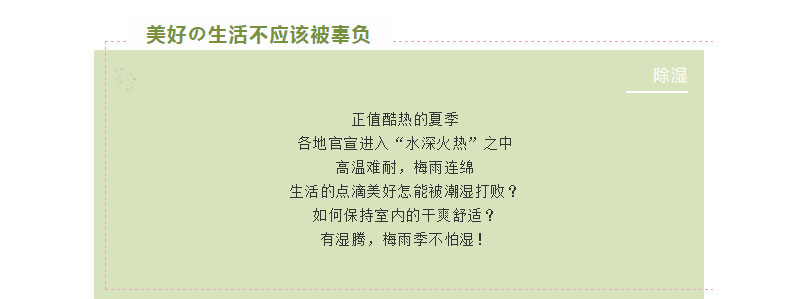 如何避免生活的樂趣被潮濕影響？