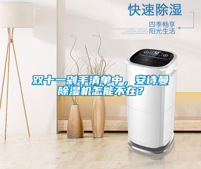 雙十一剁手清單中，安詩曼除濕機怎能不在？