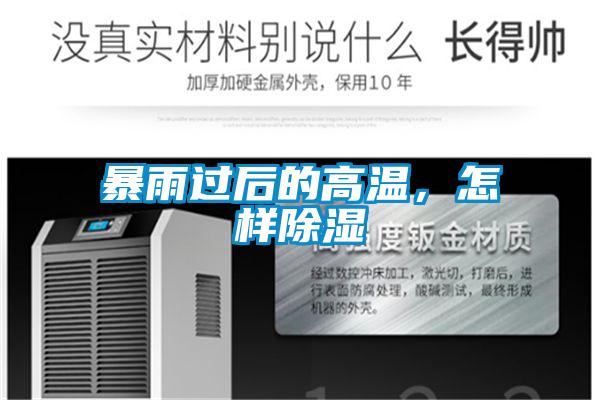 暴雨過后的高溫，怎樣除濕
