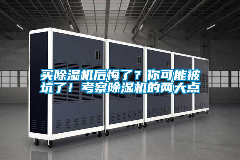 買除濕機后悔了？你可能被坑了！考察除濕機的兩大點