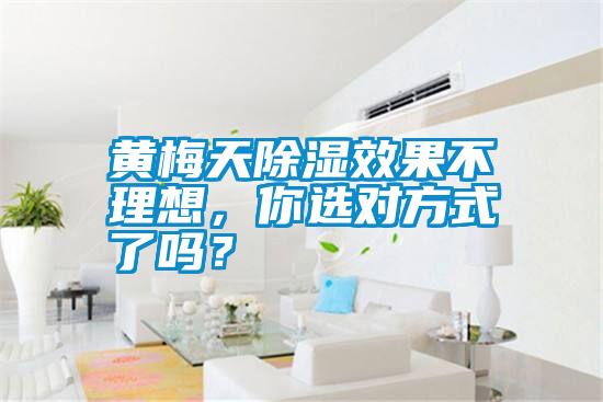 黃梅天除濕效果不理想，你選對(duì)方式了嗎？