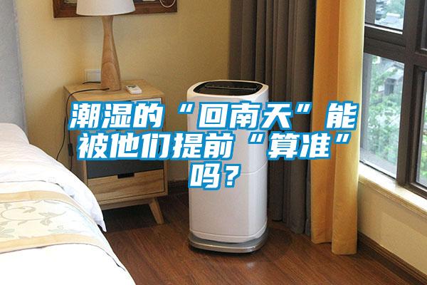 潮濕的“回南天”能被他們提前“算準(zhǔn)”嗎？