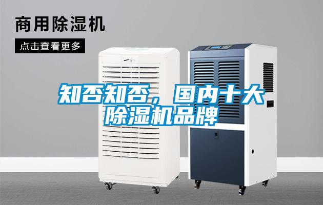 知否知否，國內(nèi)十大除濕機(jī)品牌