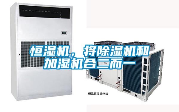 恒濕機，將除濕機和加濕機合二而一