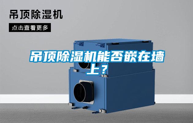 吊頂除濕機能否嵌在墻上？