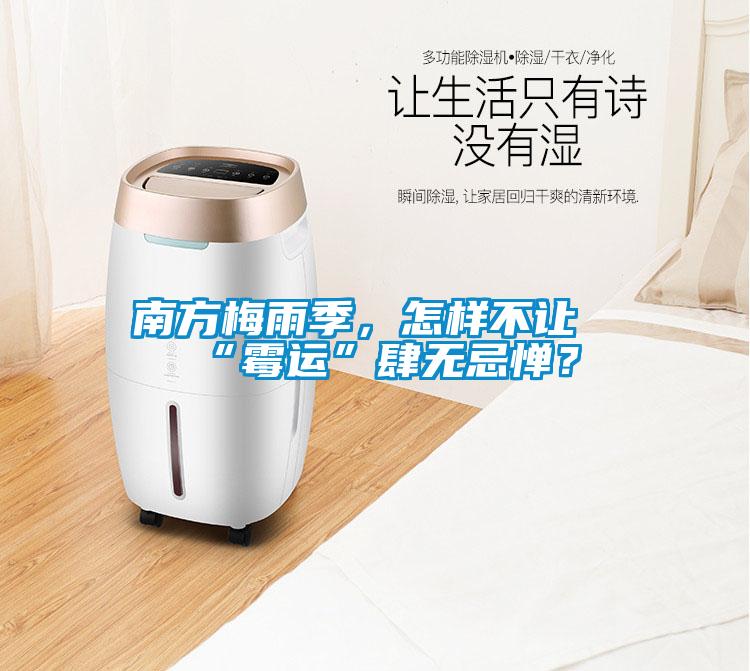 南方梅雨季，怎樣不讓“霉運”肆無忌憚？