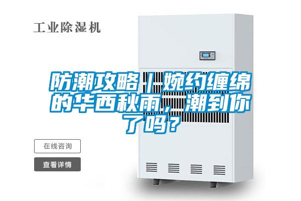 防潮攻略｜婉約纏綿的華西秋雨，潮到你了嗎？