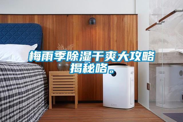 梅雨季除濕干爽大攻略揭秘咯。