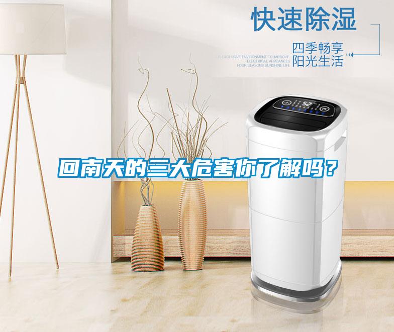 回南天的三大危害你了解嗎？