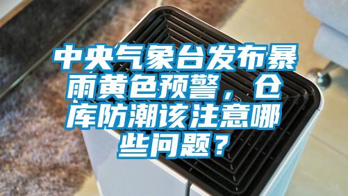 中央氣象臺發(fā)布暴雨黃色預警，倉庫防潮該注意哪些問題？