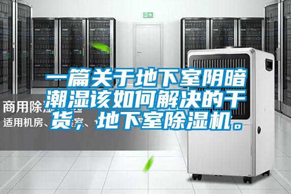 一篇關于地下室陰暗潮濕該如何解決的干貨，地下室除濕機。