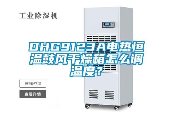 DHG9123A電熱恒溫鼓風(fēng)干燥箱怎么調(diào)溫度？