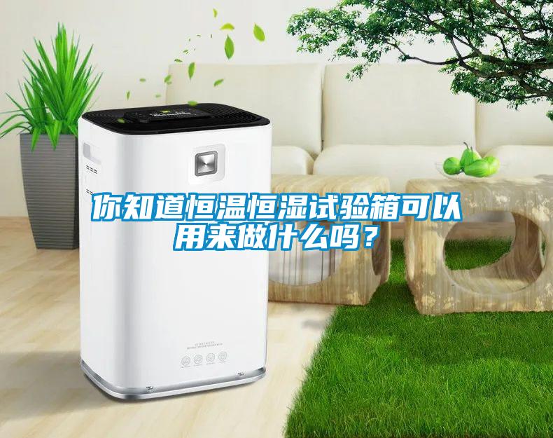 你知道恒溫恒濕試驗(yàn)箱可以用來(lái)做什么嗎？