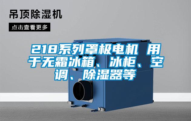 218系列罩極電機(jī) 用于無霜冰箱、冰柜、空調(diào)、除濕器等