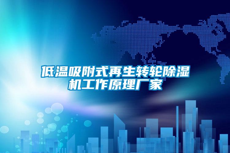 低溫吸附式再生轉輪除濕機工作原理廠家
