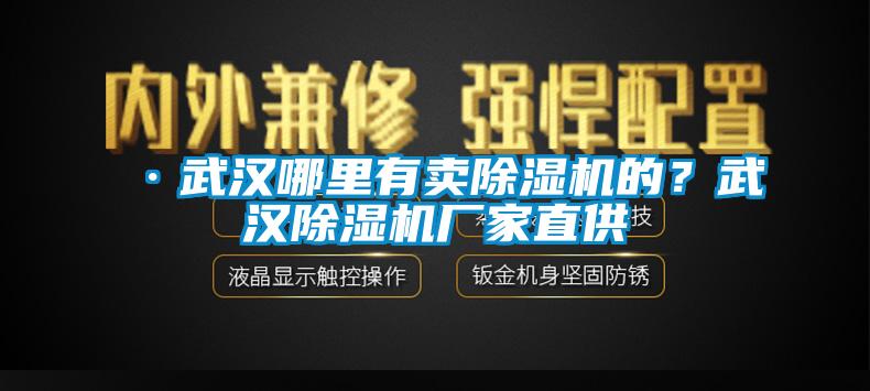 ·武漢哪里有賣除濕機的？武漢除濕機廠家直供