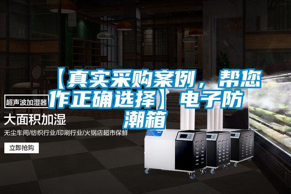 【真實(shí)采購案例，幫您作正確選擇】電子防潮箱