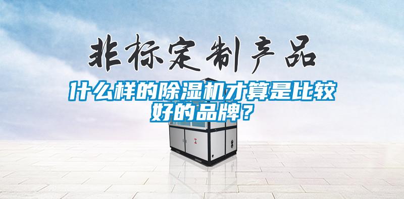 什么樣的除濕機才算是比較好的品牌？