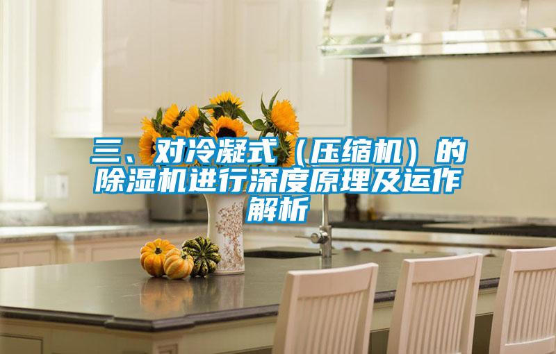 三、對冷凝式（壓縮機）的除濕機進行深度原理及運作解析
