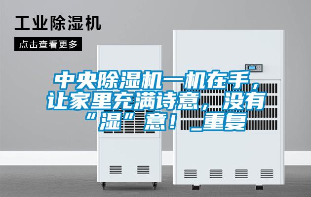 中央除濕機(jī)一機(jī)在手，讓家里充滿詩意，沒有“濕”意！_重復(fù)