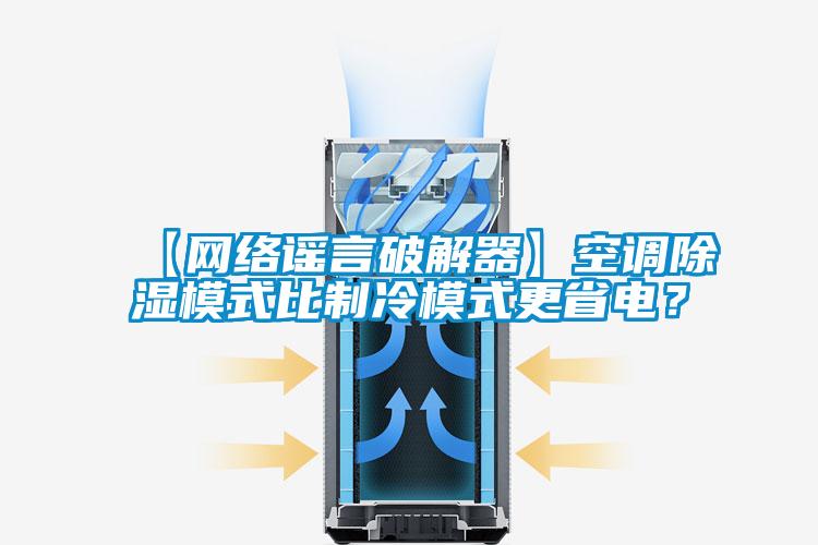 【網(wǎng)絡(luò)謠言破解器】空調(diào)除濕模式比制冷模式更省電？