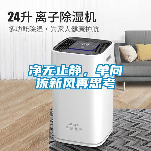 凈無止靜，單向流新風再思考