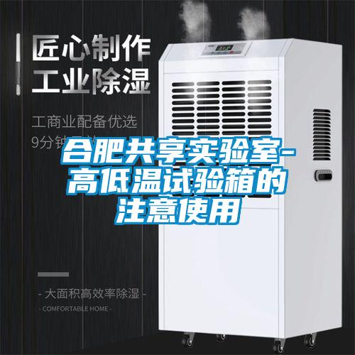 合肥共享實(shí)驗室-高低溫試驗箱的注意使用