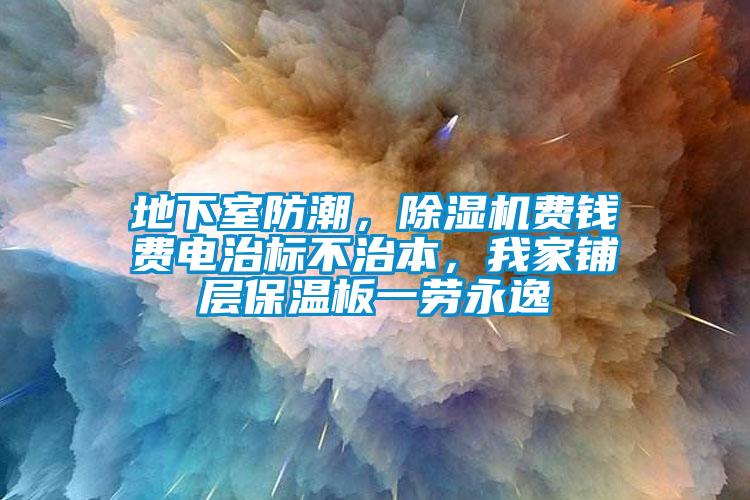 地下室防潮，除濕機費錢費電治標不治本，我家鋪層保溫板一勞永逸