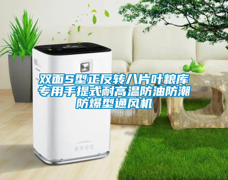 雙面S型正反轉(zhuǎn)八片葉糧庫專用手提式耐高溫防油防潮防爆型通風機