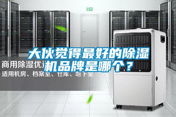 大伙覺得最好的除濕機品牌是哪個？