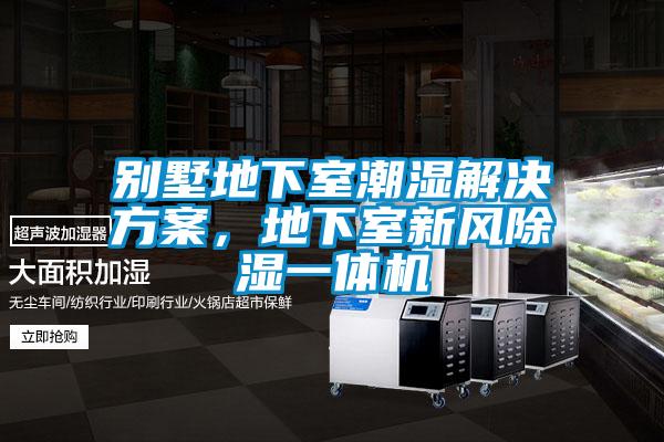 別墅地下室潮濕解決方案，地下室新風(fēng)除濕一體機(jī)