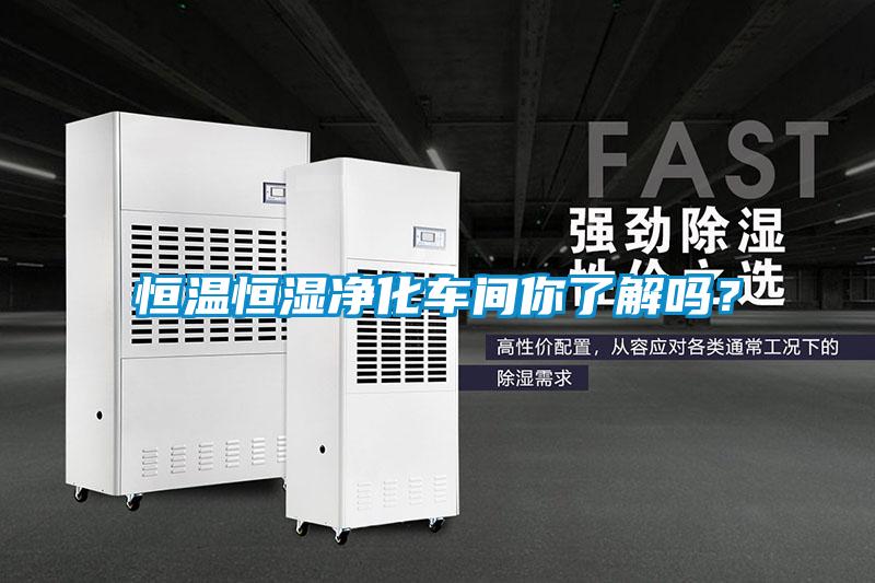 恒溫恒濕凈化車間你了解嗎？