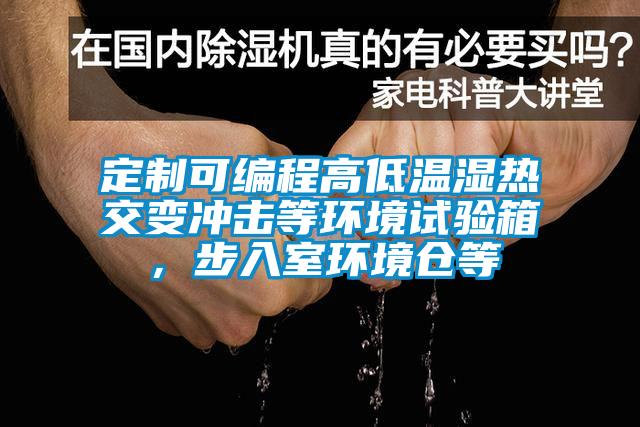 定制可編程高低溫濕熱交變沖擊等環(huán)境試驗(yàn)箱，步入室環(huán)境倉等