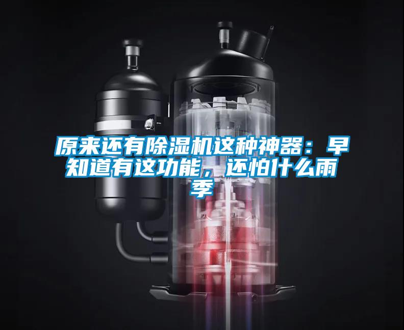 原來還有除濕機(jī)這種神器：早知道有這功能，還怕什么雨季