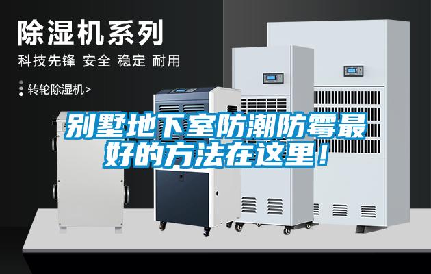 別墅地下室防潮防霉最好的方法在這里！