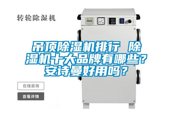 吊頂除濕機排行 除濕機十大品牌有哪些？安詩曼好用嗎？