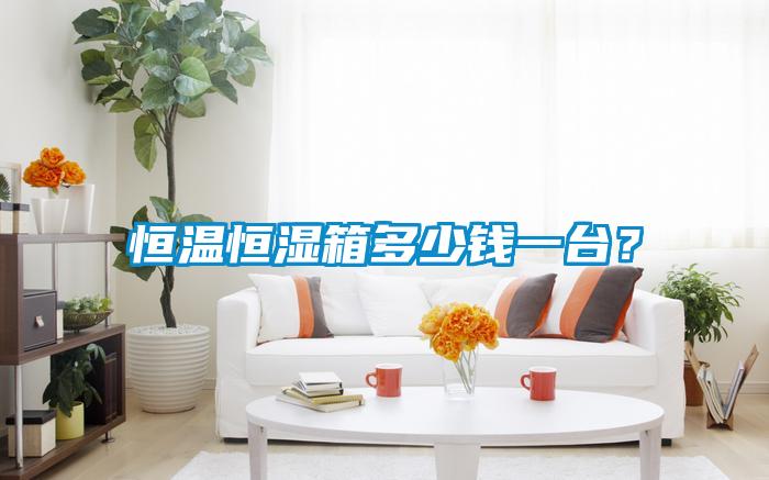 恒溫恒濕箱多少錢一臺？