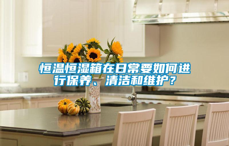 恒溫恒濕箱在日常要如何進(jìn)行保養(yǎng)、清潔和維護(hù)？