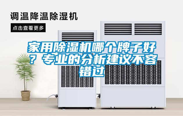 家用除濕機哪個牌子好？專業(yè)的分析建議不容錯過