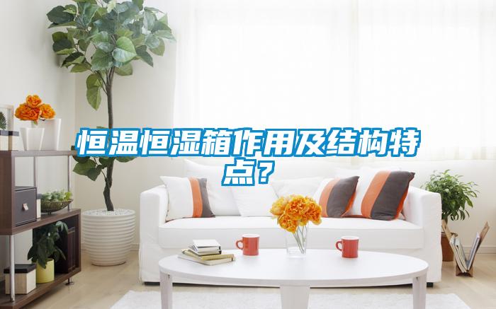 恒溫恒濕箱作用及結(jié)構(gòu)特點(diǎn)？