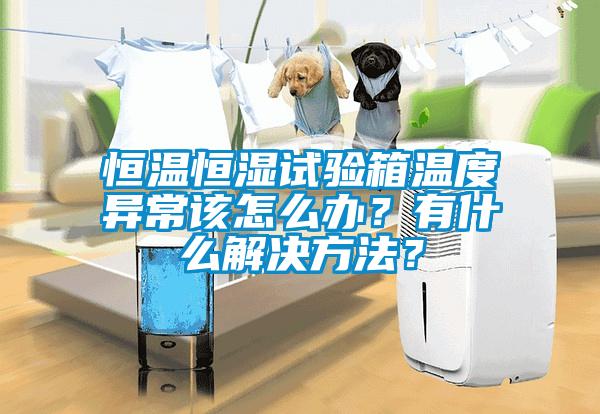 恒溫恒濕試驗(yàn)箱溫度異常該怎么辦？有什么解決方法？