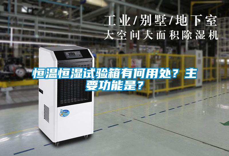 恒溫恒濕試驗(yàn)箱有何用處？主要功能是？