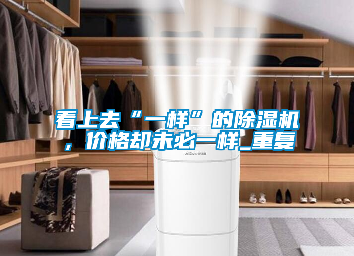 看上去“一樣”的除濕機，價格卻未必一樣_重復