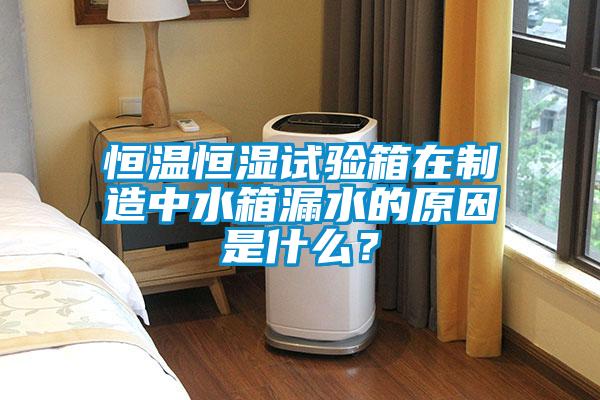 恒溫恒濕試驗箱在制造中水箱漏水的原因是什么？